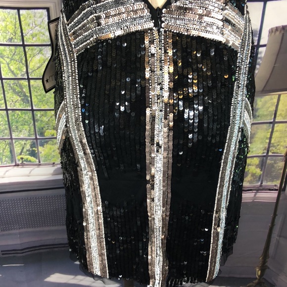 Aidan Mattox size 0 MSRP $395 sequined party dress - Picture 5 of 16